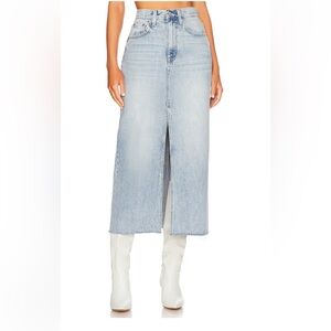 Pistola Alice Midi Denim Skirt in Brooklyn (size L)